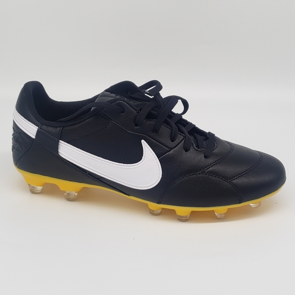 Nike Premier III FG Soccer Cleats Black White-Amarillo AT5889-005 Men’s Size 7Y - Picture 4 of 9